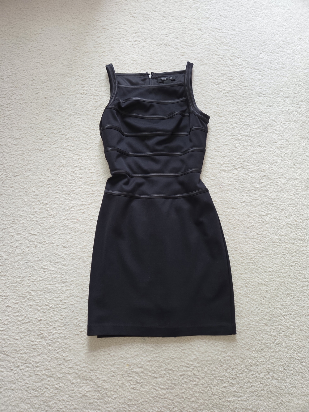 White House Black Market Sleeveless Black Sheath Dress